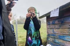 kita-gwunderwelt-halloweenfest-2021-spinne-und-gespenst-basteln